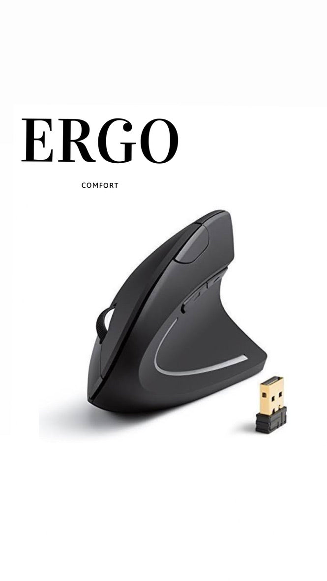 ErgoComfort Wireless Ergonomic Mouse – Say Goodbye to Wrist Pain & Boost Your Productivity